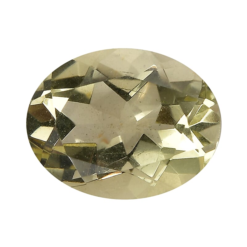 Green Gold Quartz (Oval 9x7 mm) 1.42 ctw Loose Gemstone