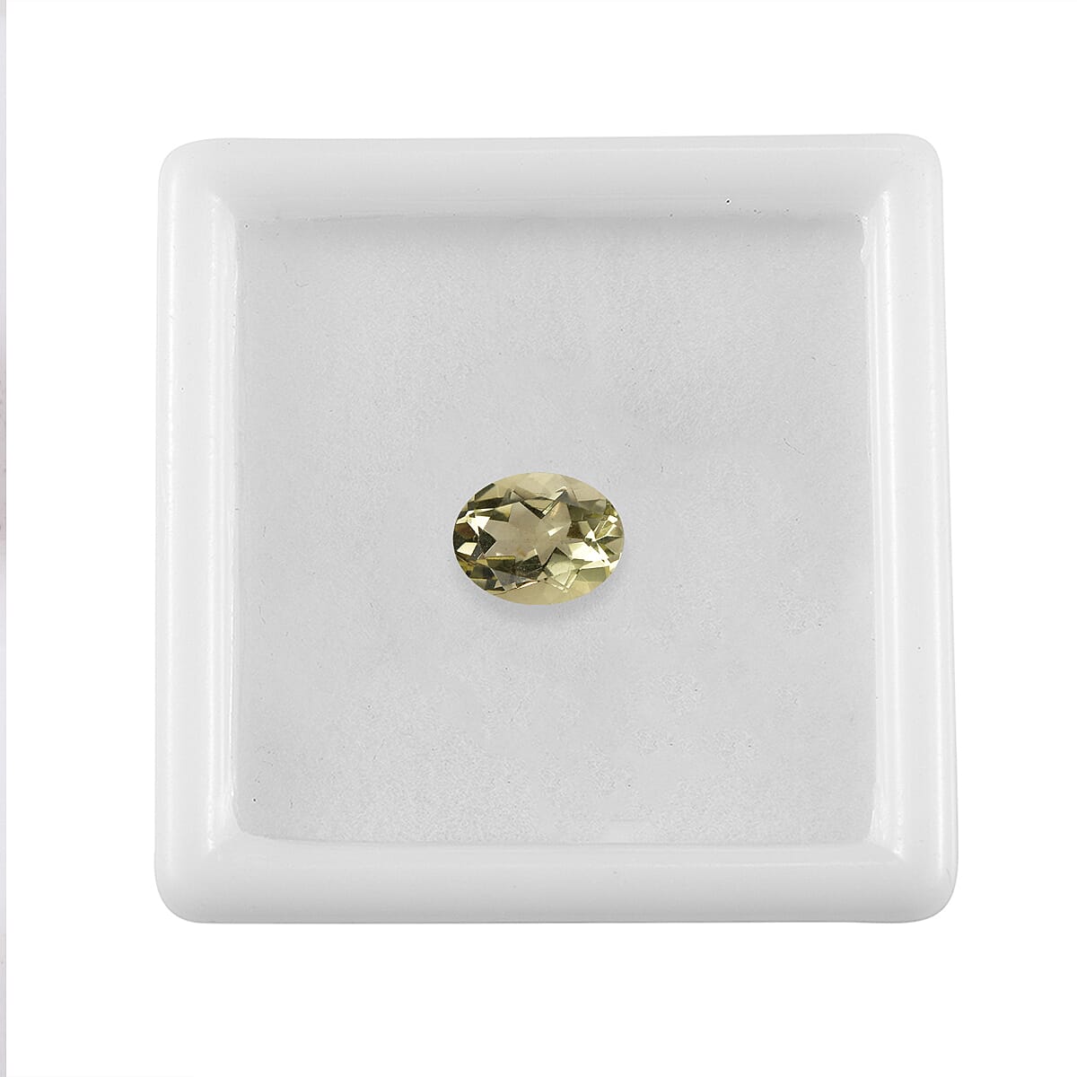 Green Gold Quartz (Oval 9x7 mm) 1.42 ctw Loose Gemstone