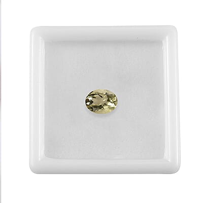 Green Gold Quartz (Oval 9x7 mm) 1.42 ctw Loose Gemstone