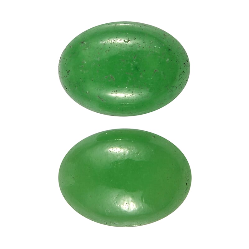 Green Jade (Ovl 7x5 mm) 1.86 ctw Loose Gemstone