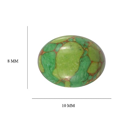 Mojave Green Turquoise (Ovl 10x8 mm) 2.31 ctw Loose Gemstone