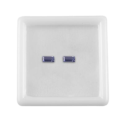 Catalina Iolite Set of 2 (Bgt 5x2.5 mm) 0.33 ctw Loose Gemstone