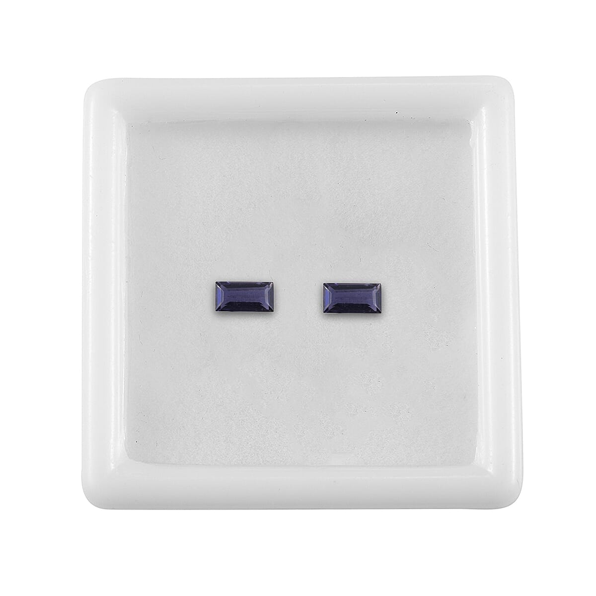 AA Catalina Iolite Set of 2 (Bgt 5x2.5 mm) 0.36 ctw Loose Gemstone