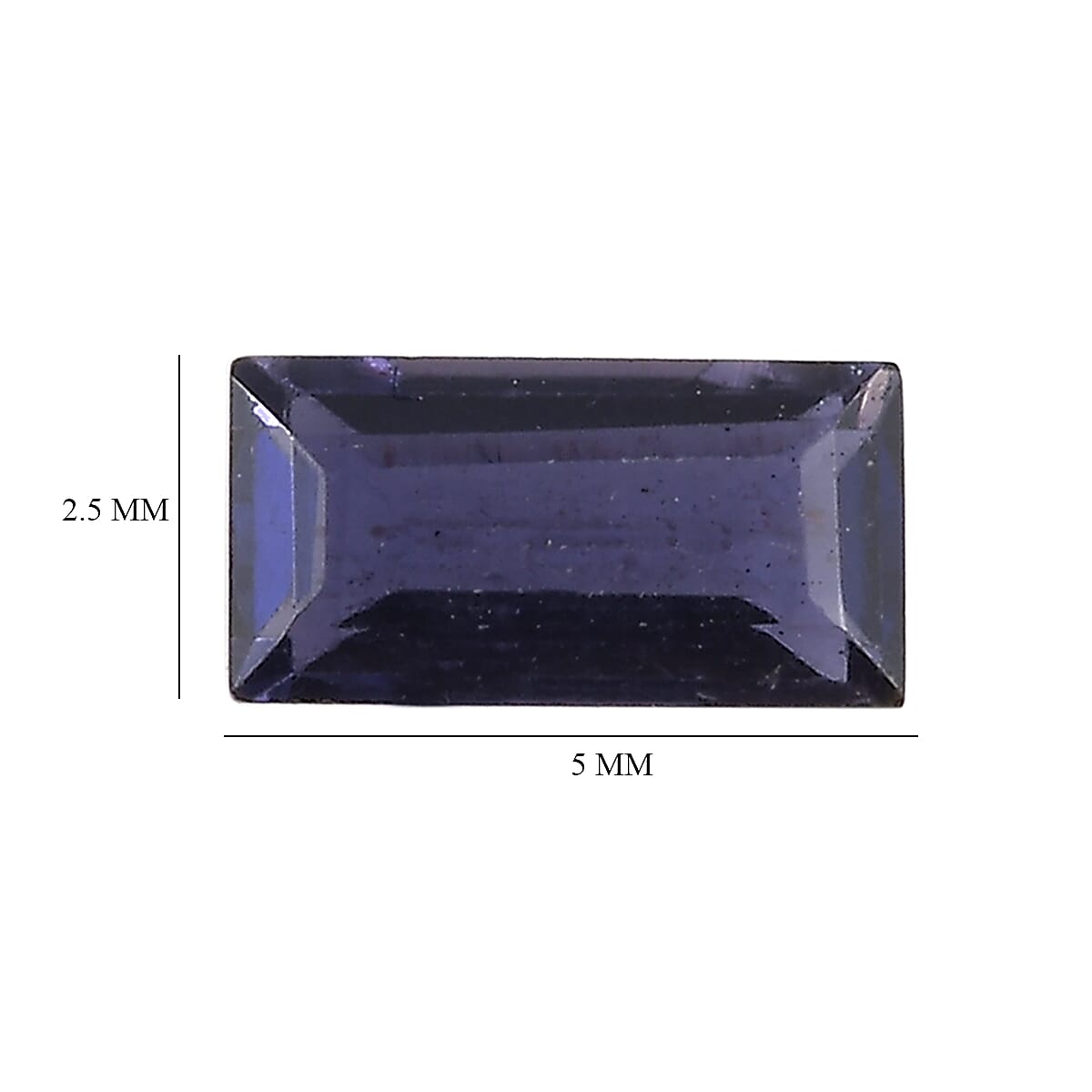 AA Catalina Iolite Set of 2 (Bgt 5x2.5 mm) 0.36 ctw Loose Gemstone