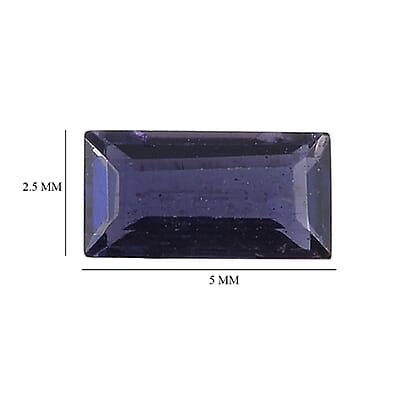 AA Catalina Iolite Set of 2 (Bgt 5x2.5 mm) 0.36 ctw Loose Gemstone