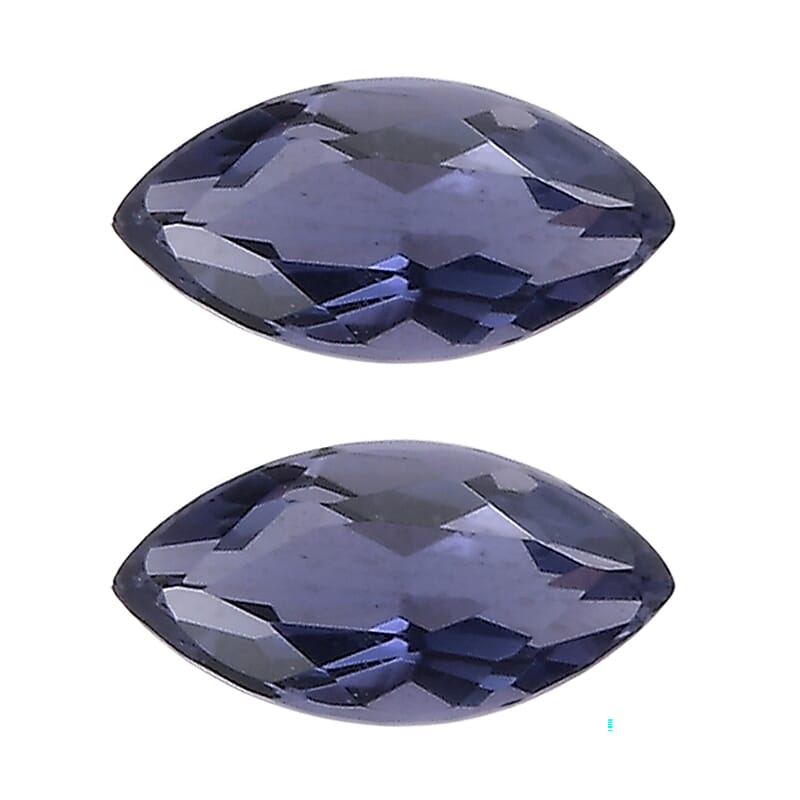 Catalina Iolite Set of 2 (Mrq 5x2.5 mm) 0.22 ctw Loose Gemstone