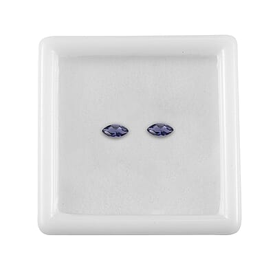 Catalina Iolite Set of 2 (Mrq 5x2.5 mm) 0.22 ctw Loose Gemstone