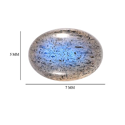 Malagasy Labradorite Set of 2 (Ovl 7x5 mm) 1.83 ctw Loose Gemstone