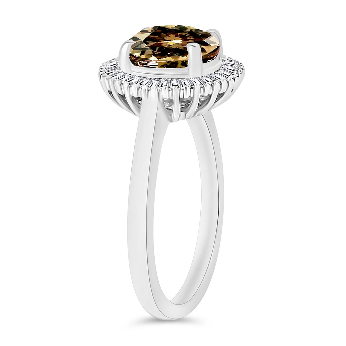 Rhapsody AAAA Turkizite and E-F VS2 Diamond 2.50 ctw Ring in 950 Platinum (Size 10.0) image number 2
