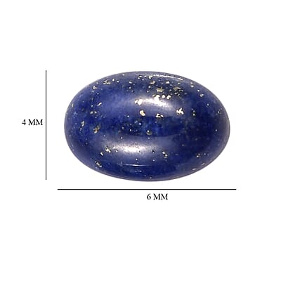 Set of 2 Lapis Lazuli (Oval 6x4 mm) 1.16 ctw Loose Gemstone