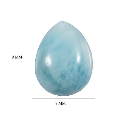 AA Larimar (Pear 9x7 mm) 1.64 ctw Loose Gemstone