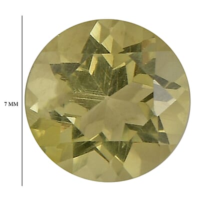 Lemon Quartz Set of 2 (Rnd 7 mm) 1.88 ctw Loose Gemstone