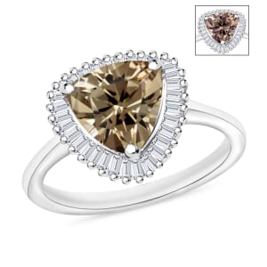 Rhapsody AAAA Turkizite and E-F VS2 Diamond 2.50 ctw Ring in 950 Platinum (Size 10.0)