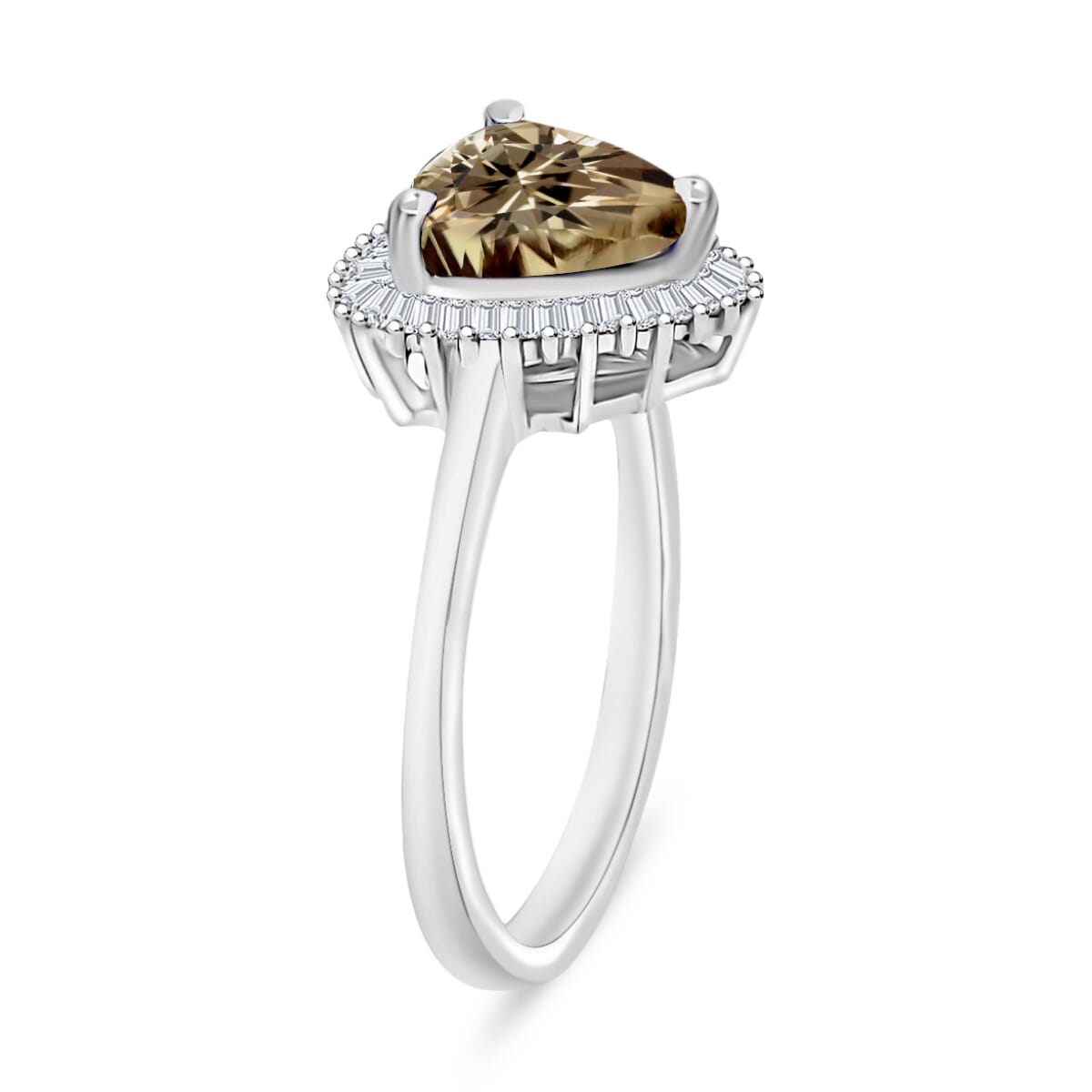 Rhapsody AAAA Turkizite and E-F VS2 Diamond 2.50 ctw Ring in 950 Platinum (Size 10.0) image number 2