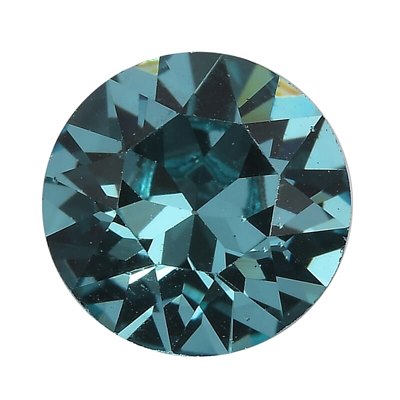 Light Turquoise Crystal by Swarovski (Rnd 8 mm) 1.85 ctw Loose Gemstone