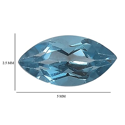 London Blue Topaz (Mrq 5x2.5 mm) 0.33 ctw Loose Gemstone