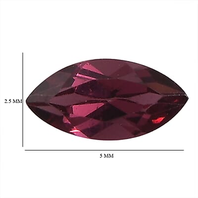 Lotus Garnet Set of 6 (Mrq 5x2.5 mm) 0.88 ctw Loose Gemstone