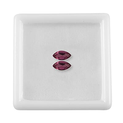 Lotus Garnet Set of 2 (Mrq 6x3 mm) 0.55 ctw Loose Gemstone