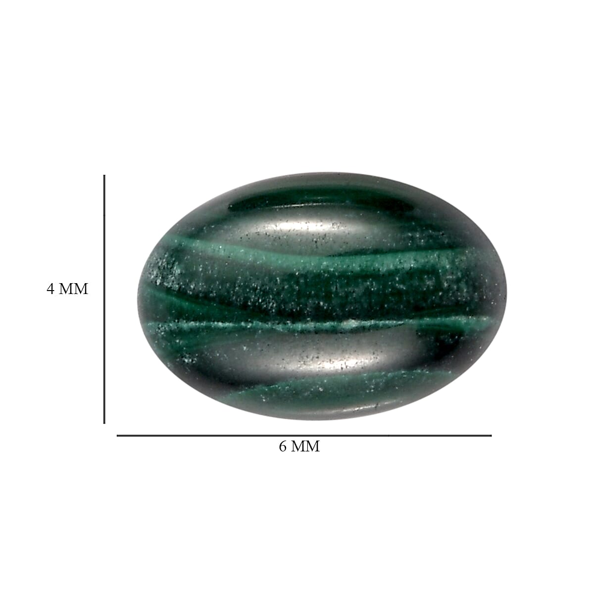 African Malachite Set of 2 (Ovl 6x4 mm) 0.91 ctw Loose Gemstone