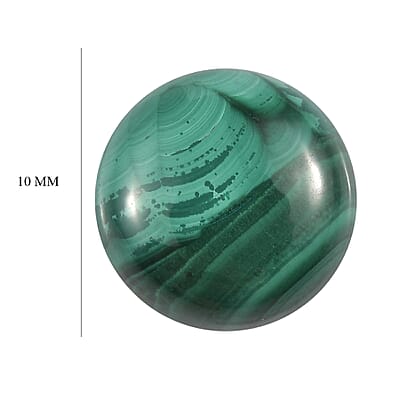 African Malachite (Rnd 10 mm) 3.30 ctw Loose Gemstone