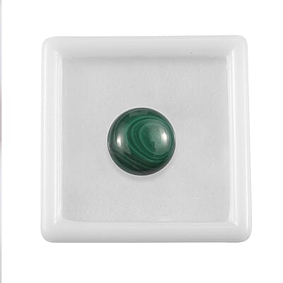African Malachite (Rnd 14 mm) 9.51 ctw Loose Gemstone