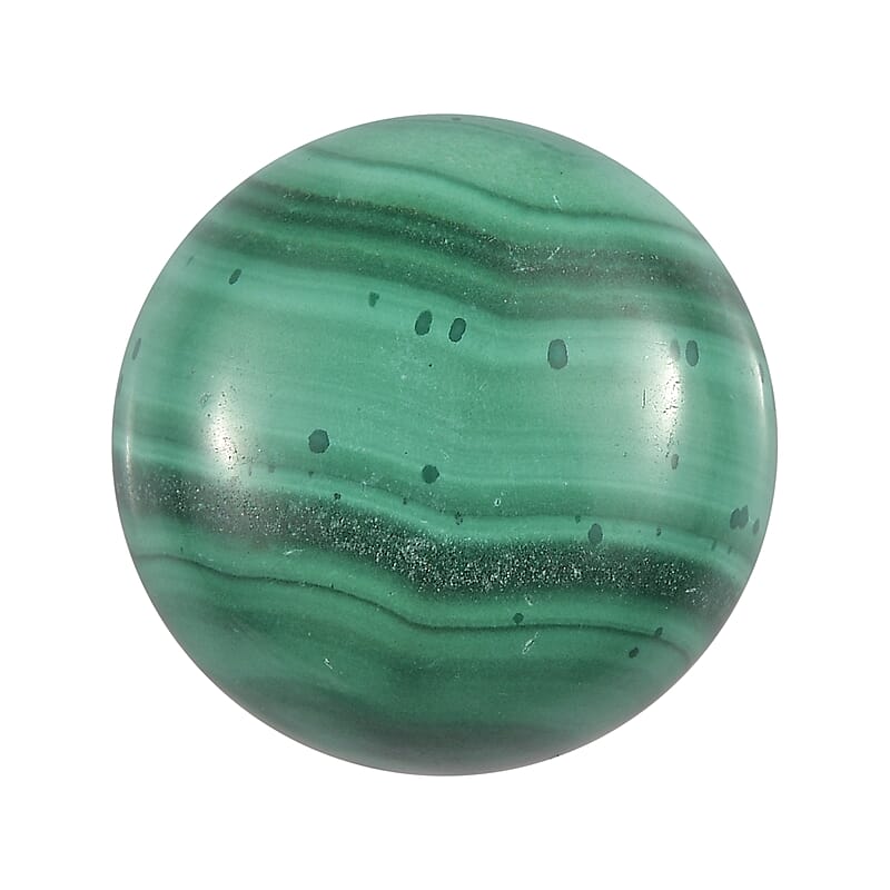 African Malachite (Rnd 15 mm) 12.40 ctw Loose Gemstone