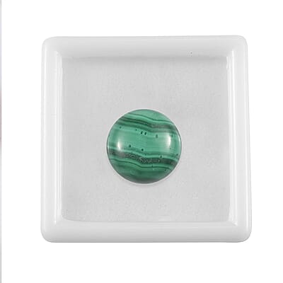 African Malachite (Rnd 15 mm) 12.40 ctw Loose Gemstone