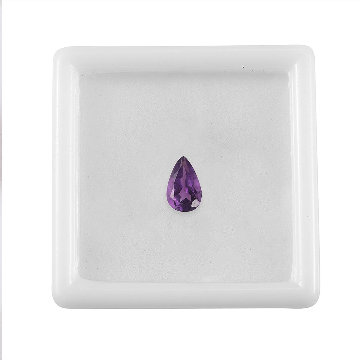 Mashamba Amethyst (Pear 8x5 mm) Loose Gemstone 0.72 ctw Loose Gemstone image number 2