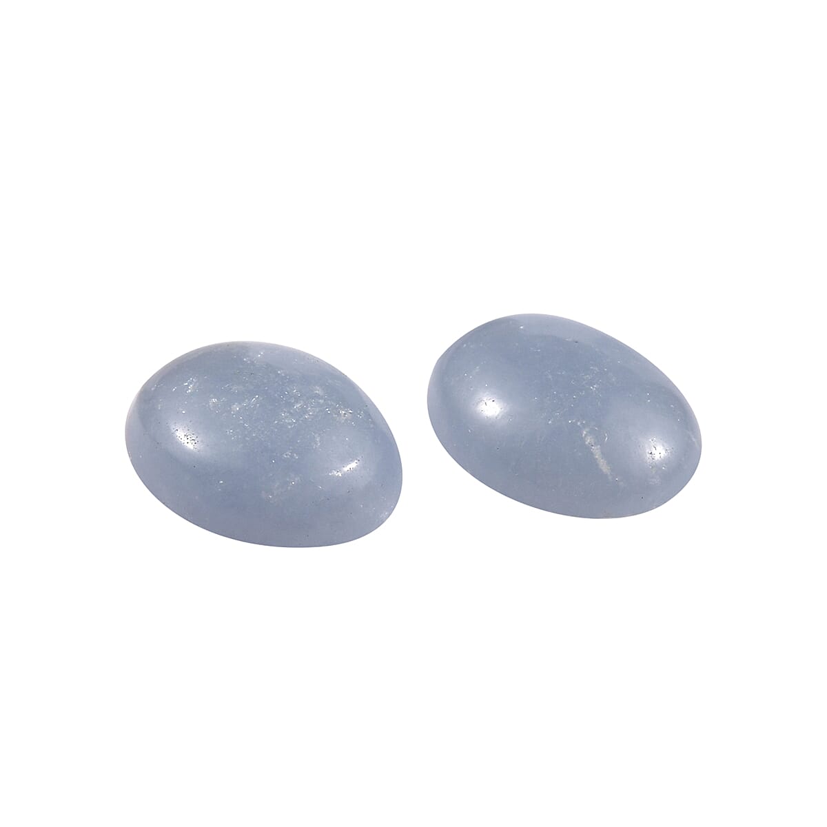 Mexican Angelite Set of 2 (Ovl 8x6 mm) 2.02 ctw Loose Gemstone