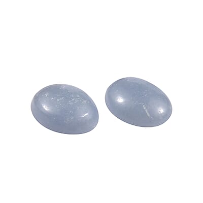 Mexican Angelite Set of 2 (Ovl 8x6 mm) 2.02 ctw Loose Gemstone