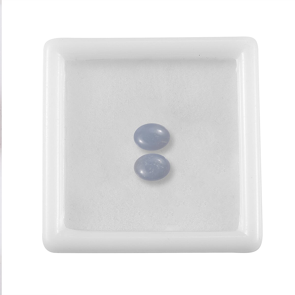 Mexican Angelite Set of 2 (Ovl 8x6 mm) 2.02 ctw Loose Gemstone
