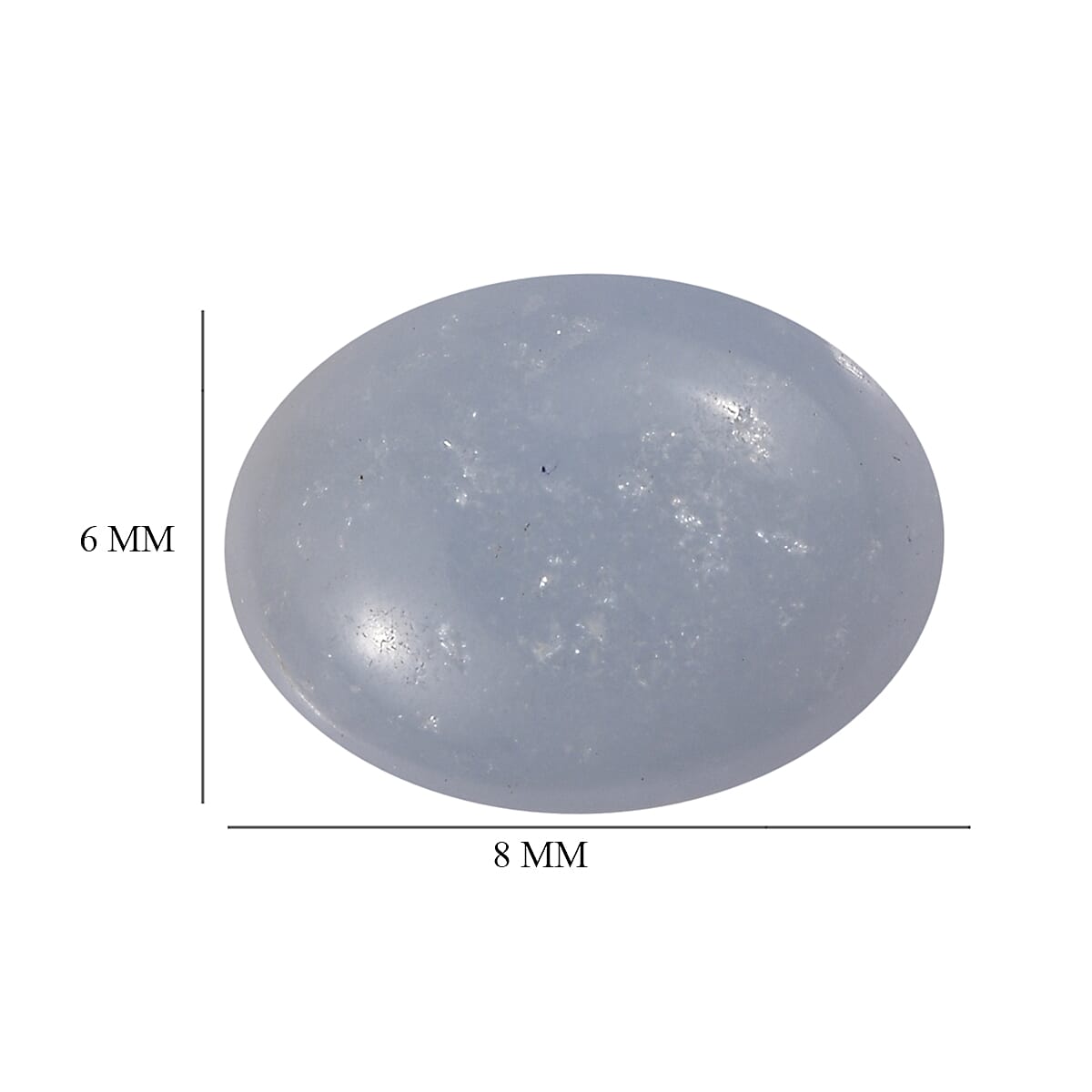Mexican Angelite Set of 2 (Ovl 8x6 mm) 2.02 ctw Loose Gemstone