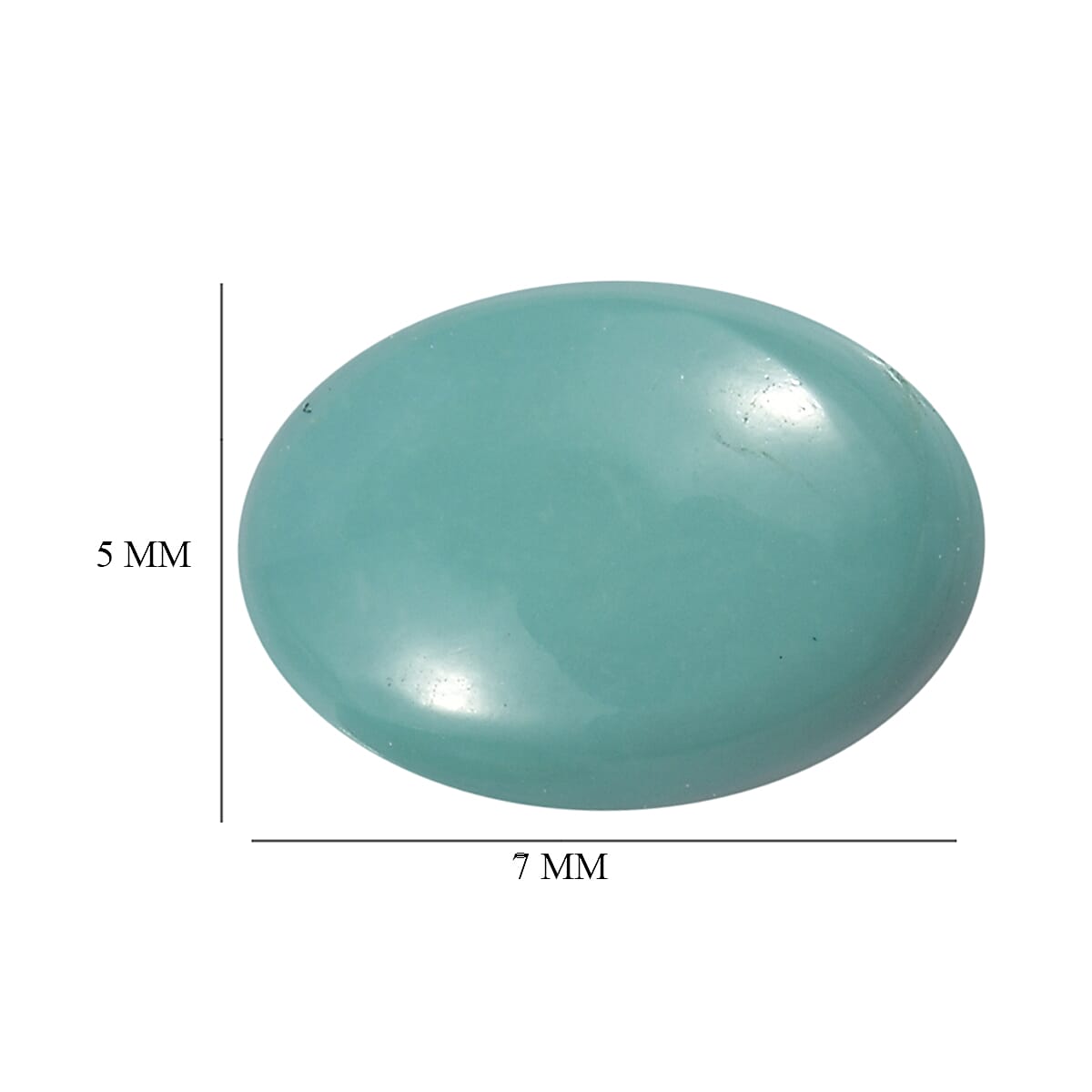 Mexican Turquoise Set of 2 (Ovl 7x5 mm) 1.26 ctw Loose Gemstone