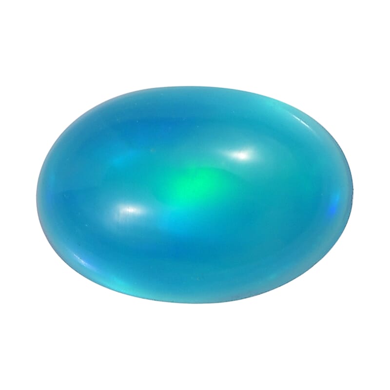 Miami Blue Welo Opal (Ovl 6x4 mm) 0.22 ctw Loose Gemstone