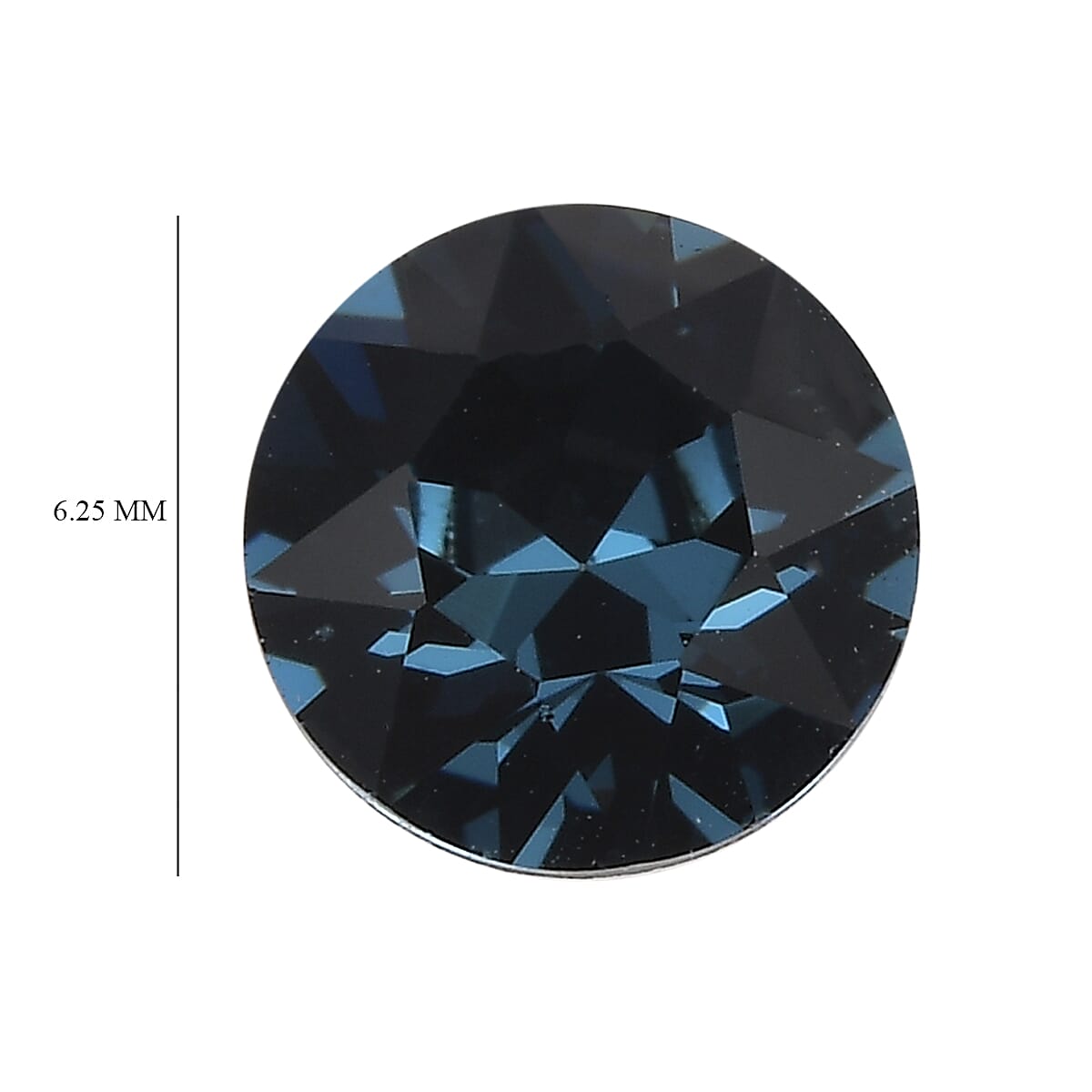 Montana Crystal by Swarovski (Rnd 6.25 mm) 0.84 ctw Loose Gemstone image number 3