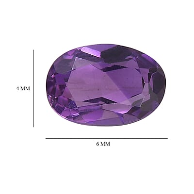 Moroccan AA Amethyst (Ovl 6x4mm) 0.39 ctw Loose Gemstone