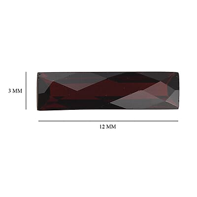 Mozambique Garnet (Bgt 12x3mm) 1.25 ctw Loose Gemstone