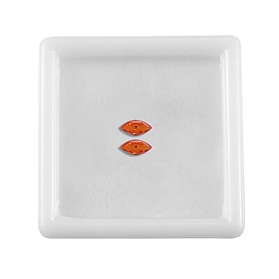 Simulated Orange Diamond (Mrq 5x2.5mm) 0.36 ctw Loose Gemstone