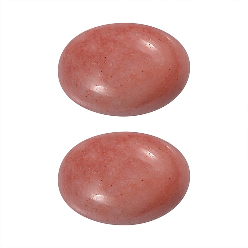 Oregon Sunrise Peach Opal Set of 2 (Ovl 6x4mm) 0.57 ctw  Loose Gemstone