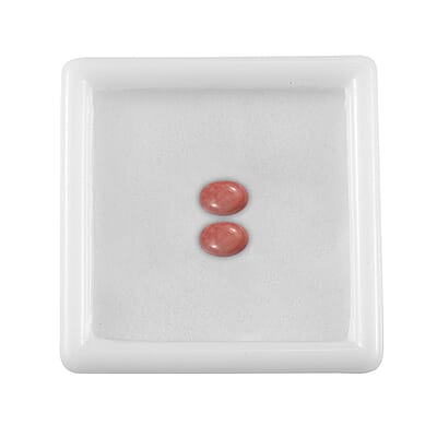 Oregon Sunrise Peach Opal Set of 2 (Ovl 6x4mm) 0.57 ctw  Loose Gemstone