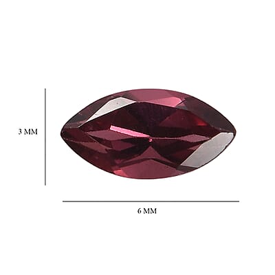 Orissa Rose Garnet Set of 2 (Mrq 6x3mm) 0.55 ctw Loose Gemstone