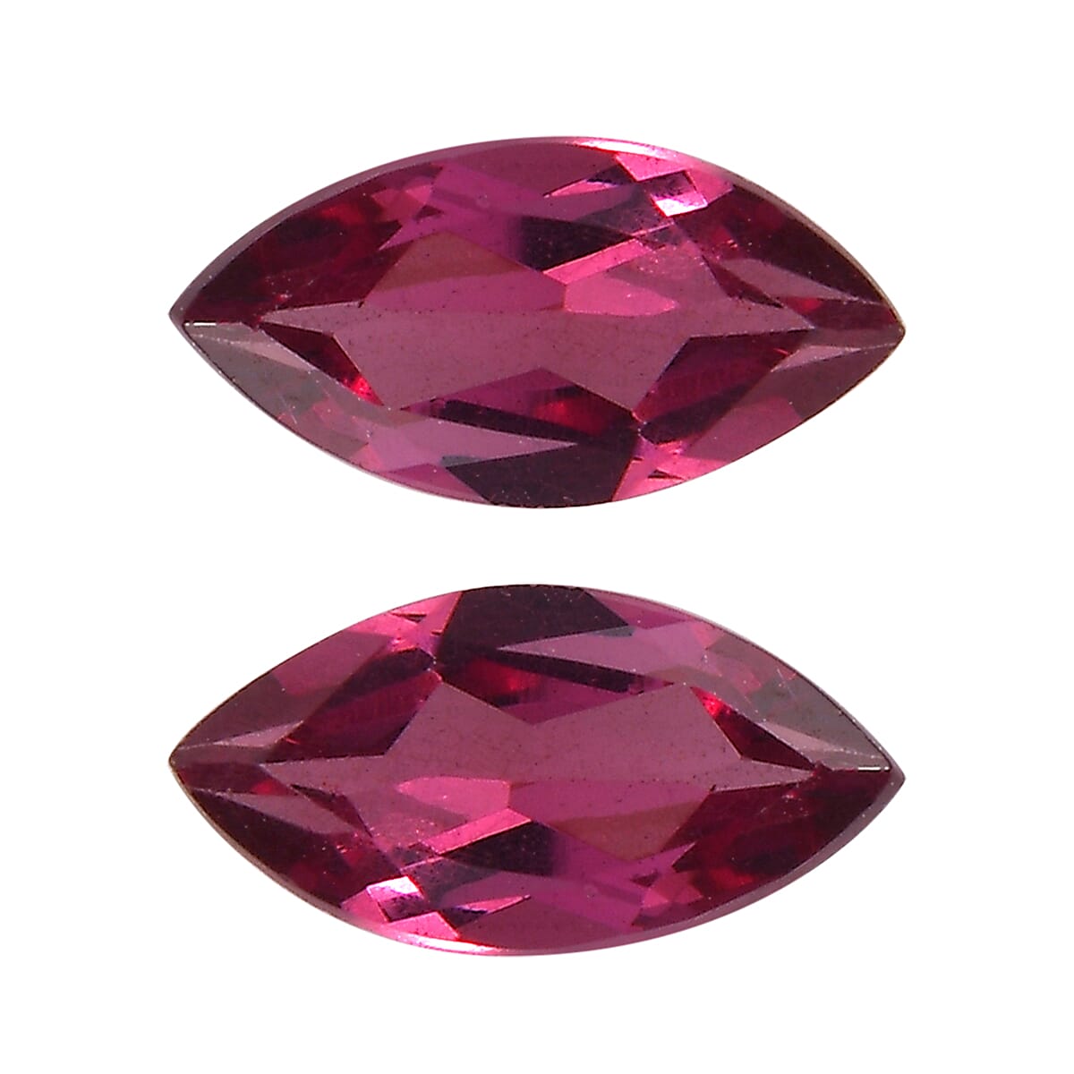 Orissa Rose Garnet Set of 2 (Mrq 7x3.5mm) 0.81 ctw Loose Gemstone