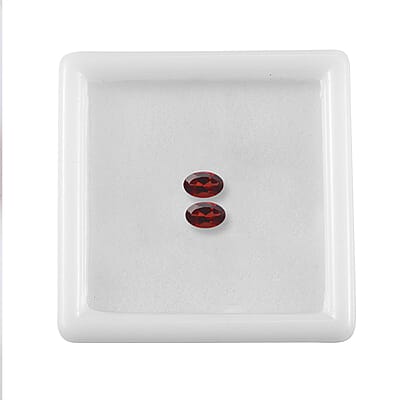 Orissa Rose Garnet Set of 2 (Ovl 6x4mm) 1.05 ctw Loose Gemstone
