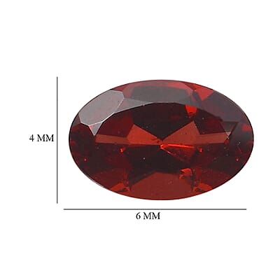 Orissa Rose Garnet Set of 2 (Ovl 6x4mm) 1.05 ctw Loose Gemstone
