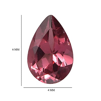 Orissa Rose Garnet Set of 2 (Pear 6x4mm) 0.89 ctw Loose Gemstone