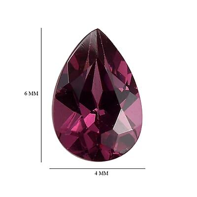 AA Orissa Rose Garnet Set of 2 (Pear 6x4mm) 0.93 ctw Loose Gemstone