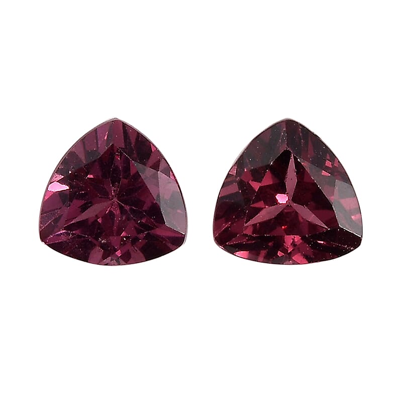 Orissa Rose Garnet Set of 2 (Trl 5mm) 1.14 ctw Loose Gemstone