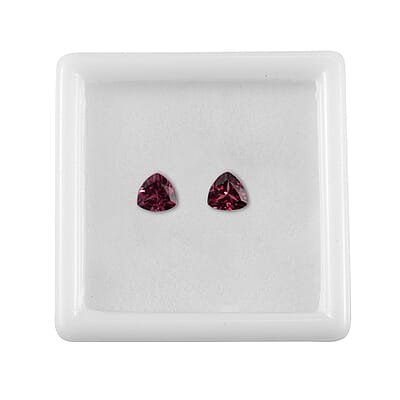 Orissa Rose Garnet Set of 2 (Trl 5mm) 1.14 ctw Loose Gemstone
