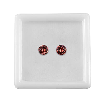 Padparasha Crystal by Swarovski (Rnd 5.3 mm) 0.82 ctw Loose Gemstone