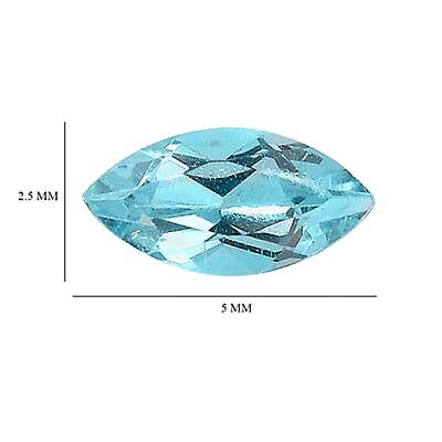 Paraiba Apatite Set of 2 (Mrq 5x2.5mm) 0.30 ctw Loose Gemstone